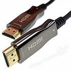 Шнур Optical HDMI, gold, 10 м, чорний