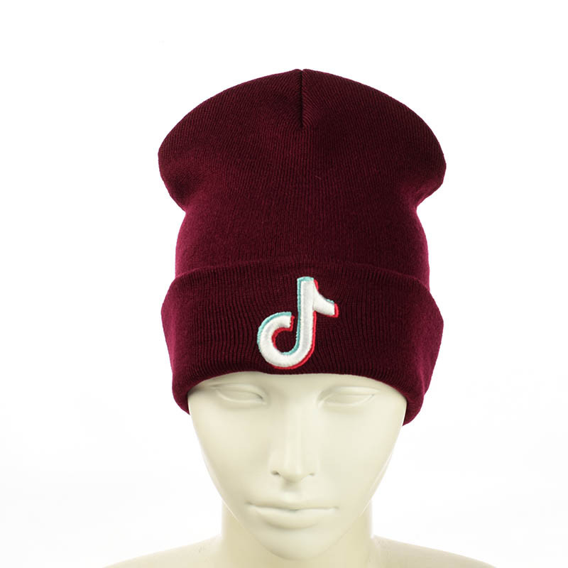 Молодіжна шапка "Tik Tok" з білим логотипом, фото 1