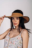 Стильная соломенная женская модная шляпа от солнца