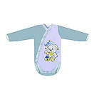 Дитяче боді з принтом "Ведмежа" для хлопчика інтерлок, фото 2