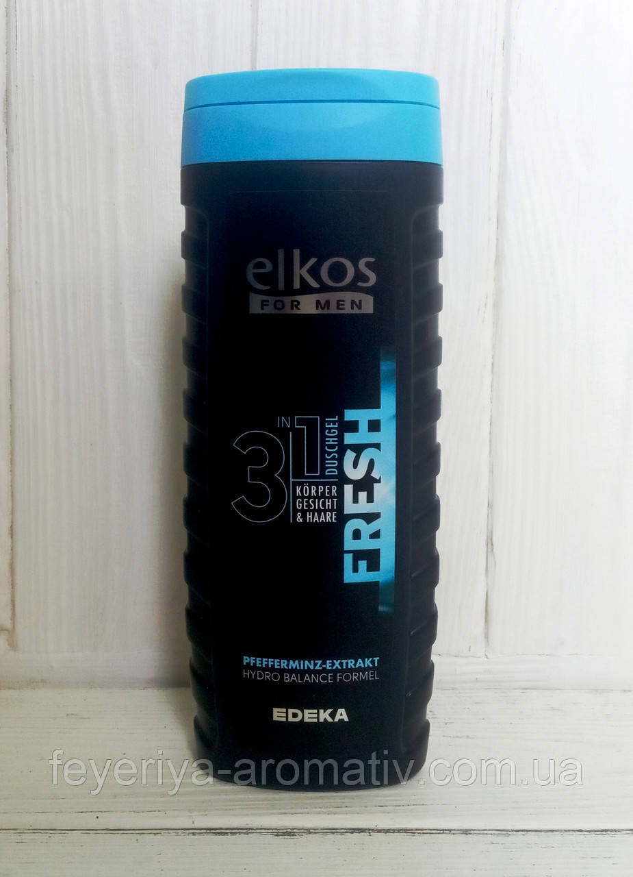 Гель для душу Elkos Men Fresh 3in1 300 ml (Німеччина)