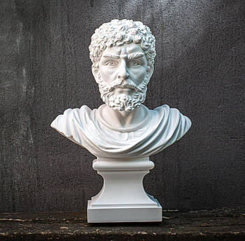 Гіпсовий бюст-скульптура "Античний бюст" (білий), 31 см