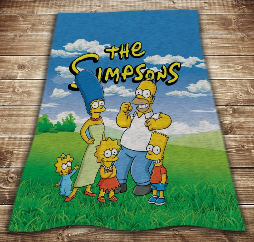 Плед з 3D принтом-The Simpsons