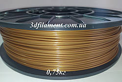 Пластик PLA (ПЛА) Бронзовий 1,75 mm 0,75 кг