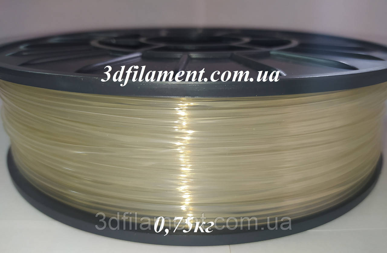 Пластик PLA (ПЛА) прозорий 1,75 mm 0,75 кг