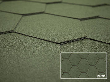 Бітумна Черепиця KERABIT Трійка Форма До Однотонна