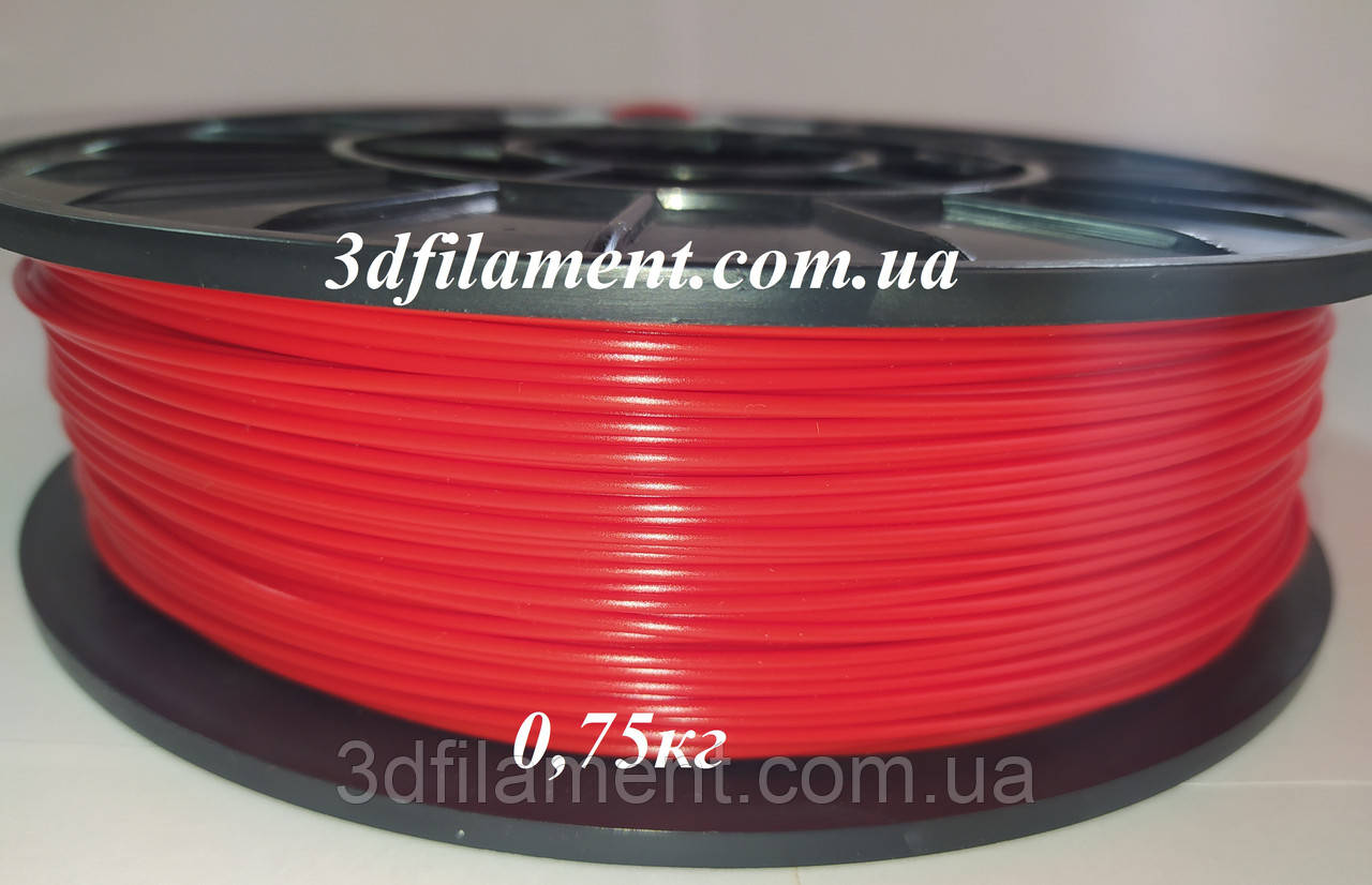 Пластик PLA (ПЛА) Червоний 1,75mm 0,75кг - фото 2 - id-p1255584135
