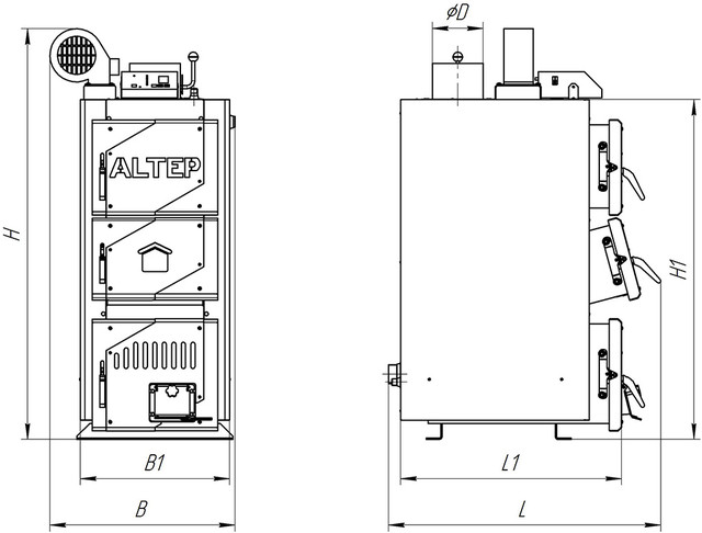Картинка-1 Габаритні розміри котлів Альтеп Classic PLUS Габаритні розміри котлів Альтеп Classic PLUS (Фото-1)