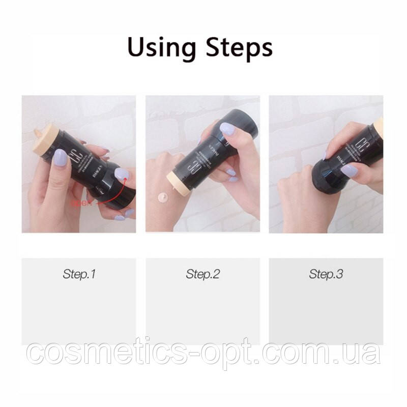 ПРИМ'ЯТА КОРОБОЧКА! ТЕРМІНИ! Повітряний сс-консилер зі спонжем IMAGES Mushroom Concealer CC Stick, 30 г, фото 1