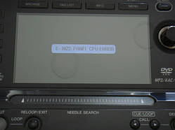 Repair ремонт E-7022 PANEL CPU ERROR Pioneer cdj2000, cdj900