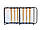 Розкладачка з матрацом Париж з регулюванням спинки на ламелях, 182x72x26 см, фото 4