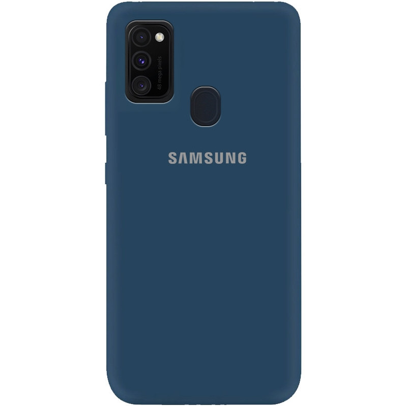 Силіконовий чохол для Samsung Galaxy M30S (SM-M307), My Colors, Navy Blue, мікрофібра всередині