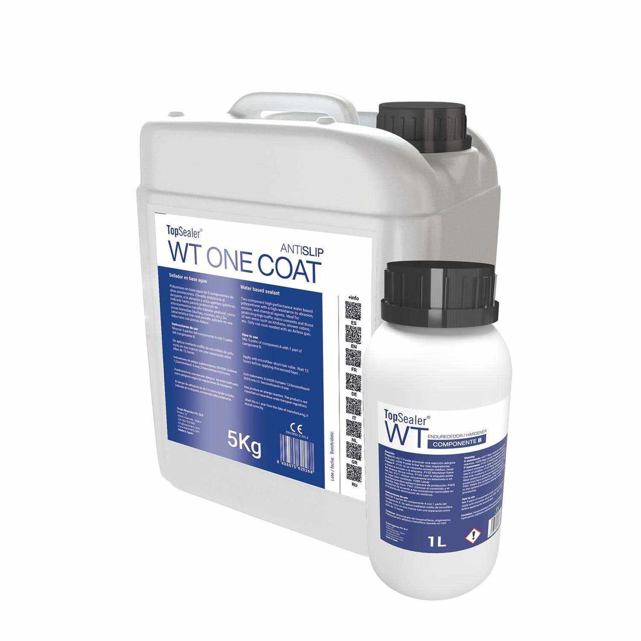 Componente Topsealer WT One Coat mate A 1Kg+B 0,2 Kg . TOPCIMENT, фото 1