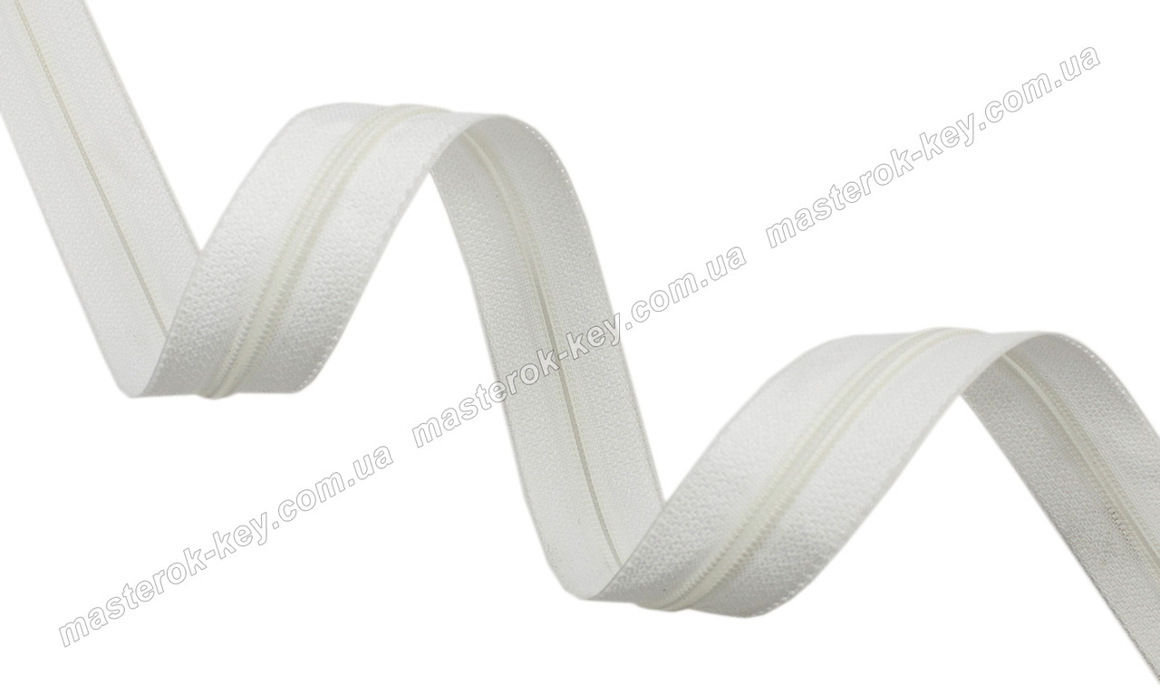 Блискавка спіральна Баришівка 5 (6) мм колір білий, фото 1