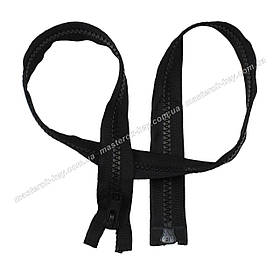 Блискавка трактор No10 двостороння довжина 80 см колір Чорний