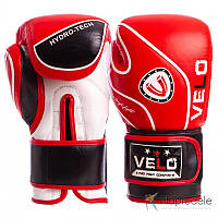 Перчатки боксерские кожаные на липучке VELO VL-8188