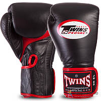 Перчатки боксерские кожаные на липучке TWINS BGVLA1