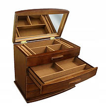 Дерев'яна скринька-органайзер Wooden Collection для прикрас, 5 рівнів, фото 6