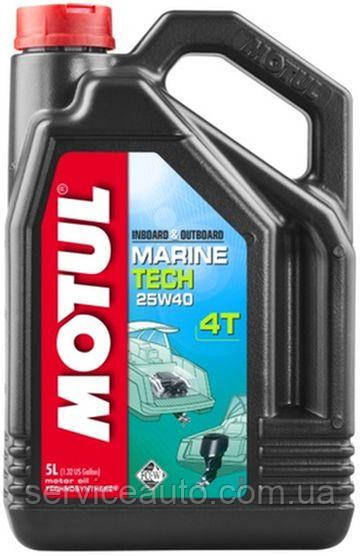 Олива моторна Motul MARINE TECH 4T SAE 25W40 (5L)