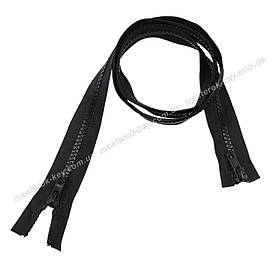 Блискавка трактор No5 двостороння довжина 80 см колір Чорний