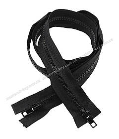 Блискавка трактор No5 двостороння довжина 90 см колір Чорний