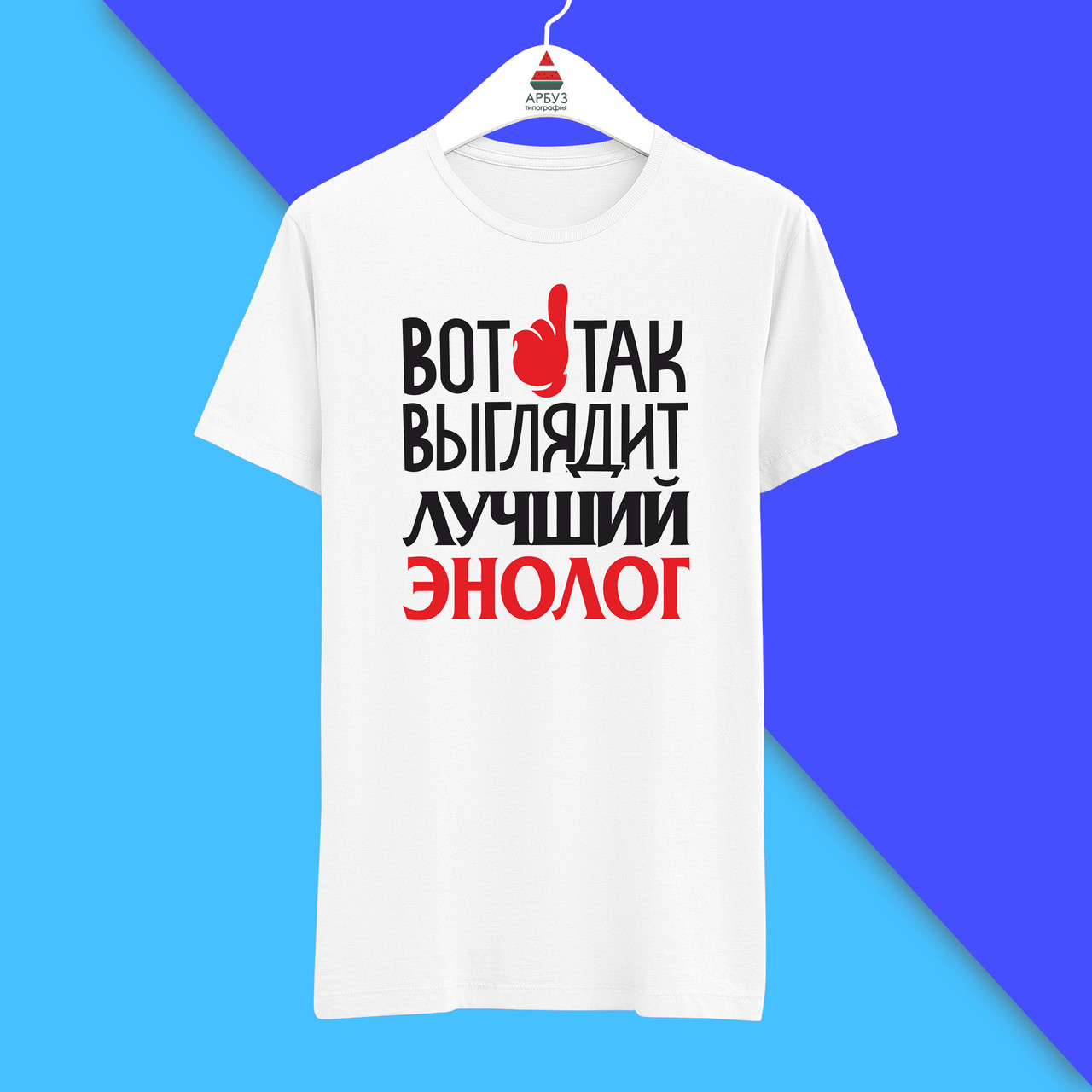 Футболка з принтом "Ось так виглядає найкращий Енолог" Push IT