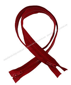 Блискавка трактор No5 двостороння довжина 80 см колір Червоний 519