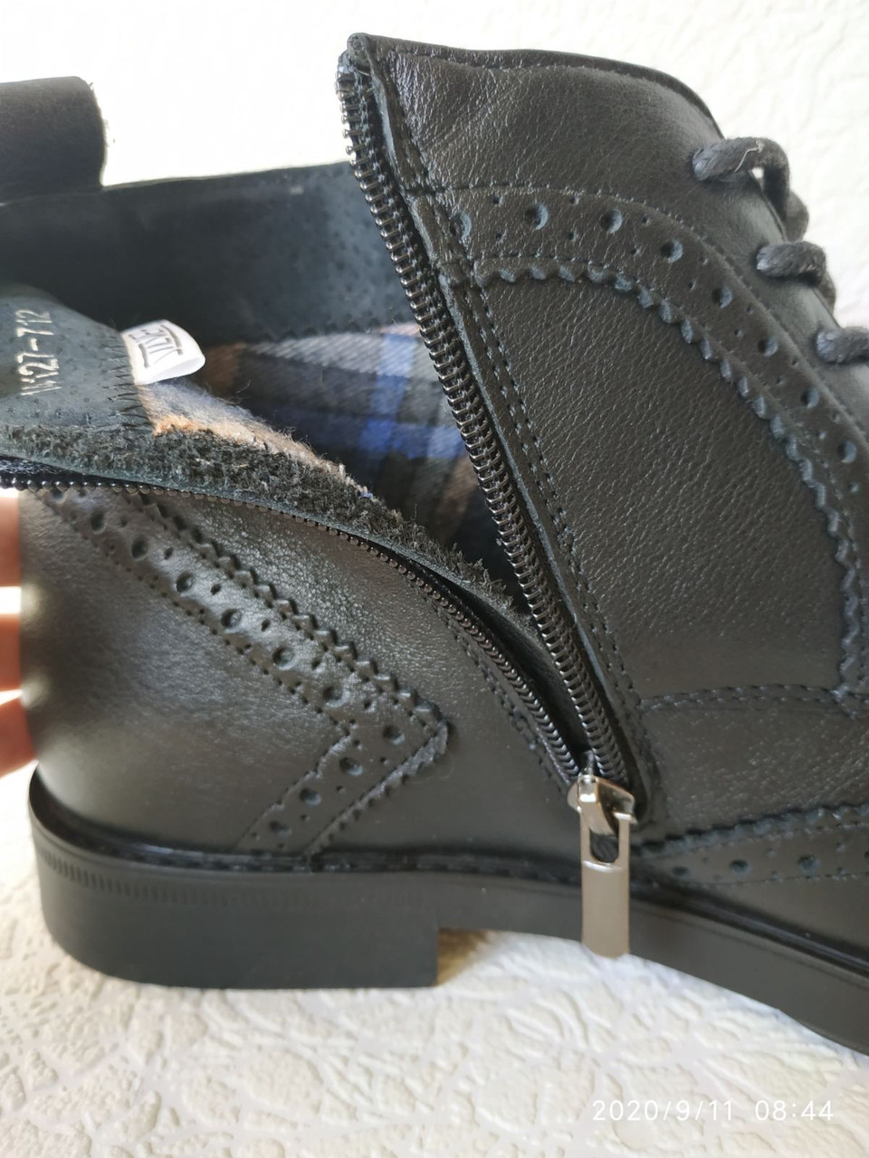TODS мужские ботинки! мужские броги оксфорд на шнуровке натуральная кожа полуботинки демисезон чёрные - фото 2 - id-p1255671839