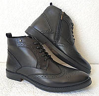 TODS чоловічі черевики! чоловічі броги оксфорд на шнурівці натуральна шкіра напівчеревики демісезон чорні