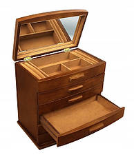 Дерев'яна скринька-органайзер Wooden Collection для прикрас, 6 рівнів, фото 6