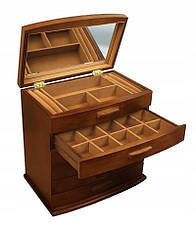 Дерев'яна скринька-органайзер Wooden Collection для прикрас, 6 рівнів, фото 4
