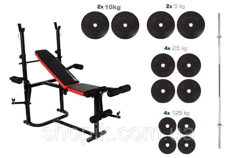 PREMIUM Набір Лава HS-1020 + Штанга 55 КГ SHOPIK