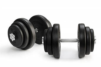 Гантелі 2х20 кг (Металевий Гриф) SHOPIK