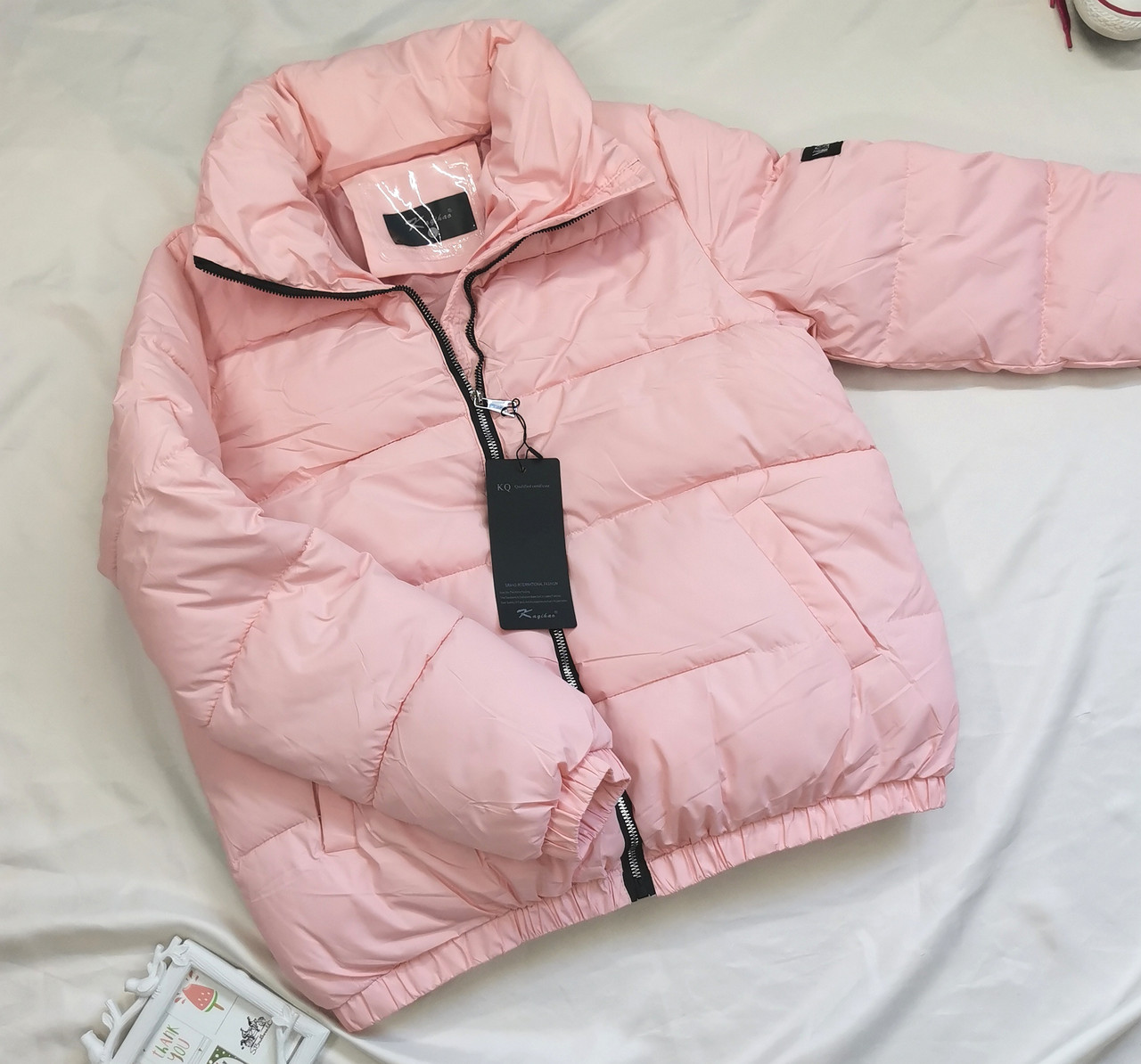 Жіноча куртка рожева демісезонна L/XL
