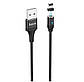 Кабель Hoco U76 Fresh Magnetic Adsorption Lightning USB (1.2 m) Black, фото 4