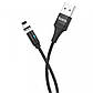 Кабель Hoco U76 Fresh Magnetic Adsorption Lightning USB (1.2 m) Black, фото 5