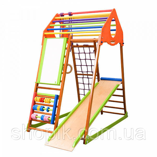 Дитячий спортивний комплекс для будинку KindWood Plus SportBaby SHOPIK