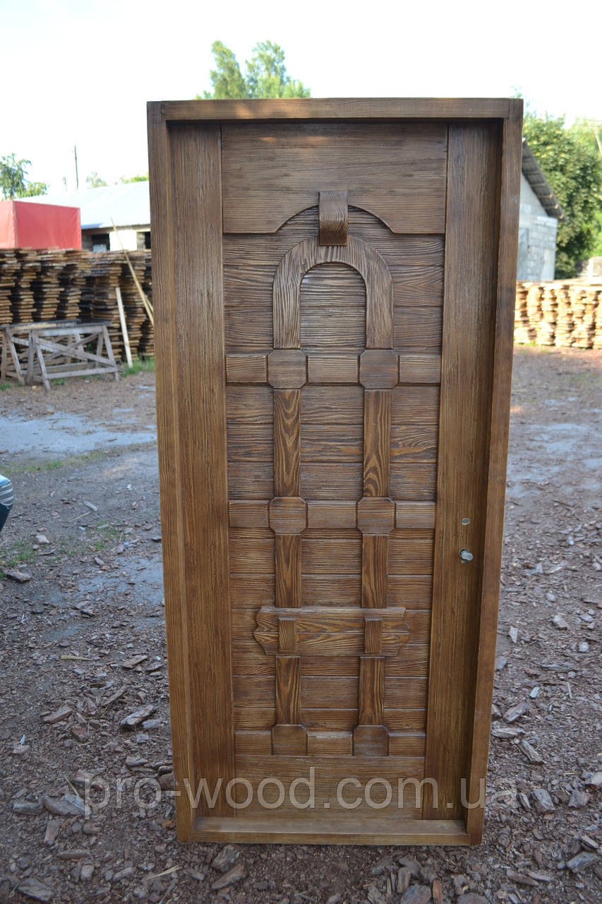 Двери межкомнатные под старину с кованными деталями (в карусели цветовые решения) - фото 8 - id-p1118084900