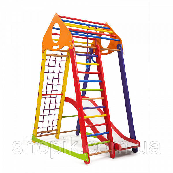 Дитячий спортивний комплекс BambinoWood Color Plus 1 SportBaby SHOPIK