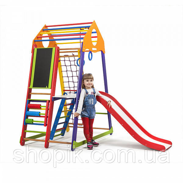 Дитячий спортивний комплекс BambinoWood Color Plus 3 SportBaby SHOPIK