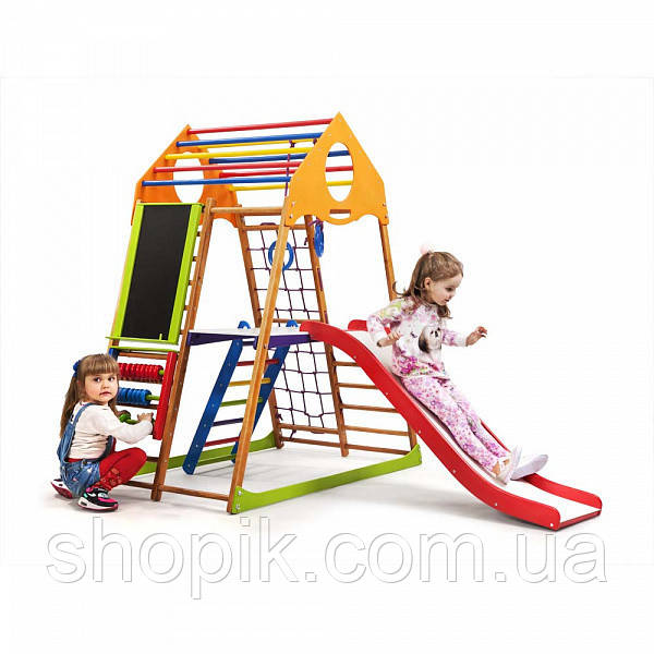 Дитячий спортивний комплекс KindWood Color Plus 3 SportBaby SHOPIK