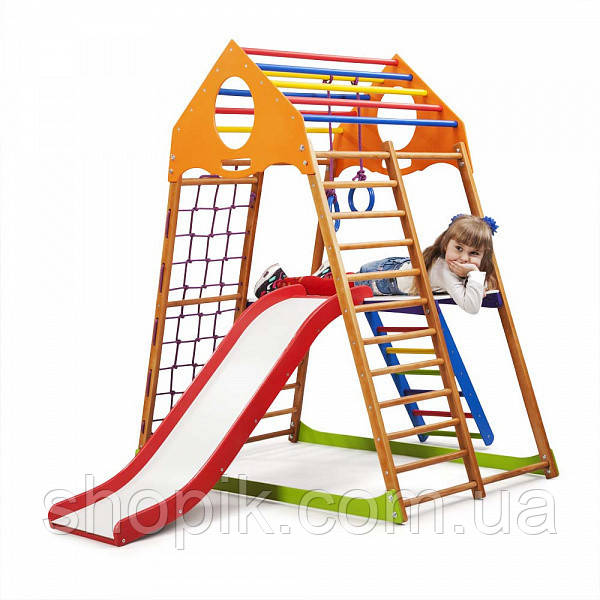 Дитячий спортивний комплекс для будинку KindWood Plus 2 SportBaby SHOPIK