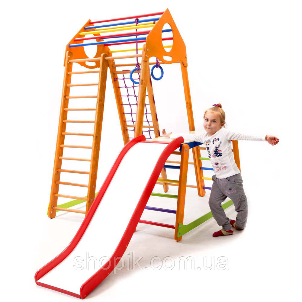 Дитячий спортивний комплекс BambinoWood Plus 1-1 SportBaby SHOPIK