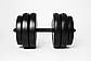 Розбірні гантелі 2 по 25 кг (Набірні, покриття пластиком, бітумні, гантелі для дому) SHOPIK, фото 2