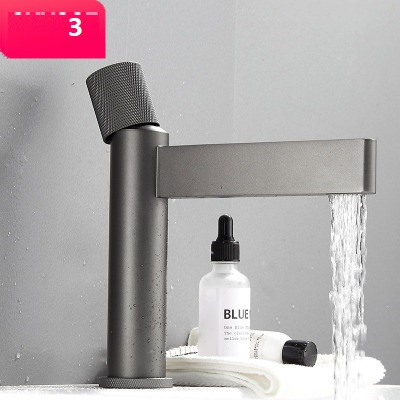 Змішувач для ванної на раковину. Модель 8-412 Чорний 3, фото 1