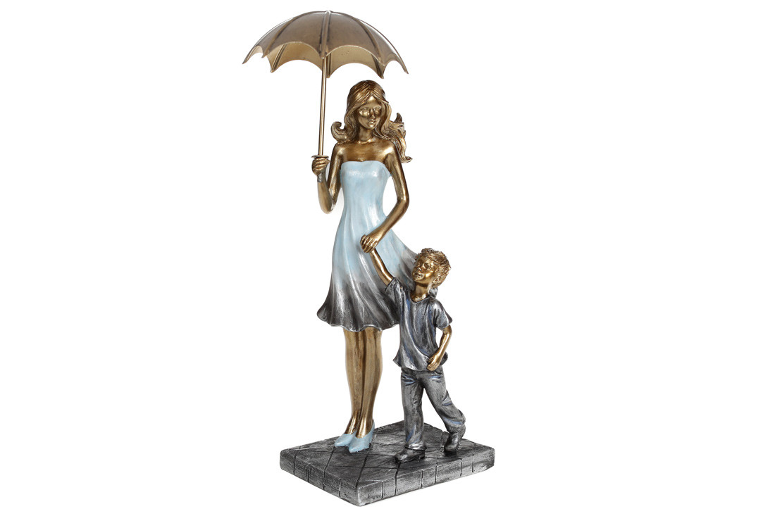 Декоративна статуетка Мама та малюк, 24 см, фото 1