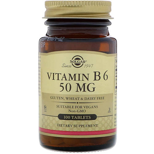 Купить Витамин В6 (Vitamin B6) 50 мг 100 таблеток, цена 374 ₴ — Prom.ua ...