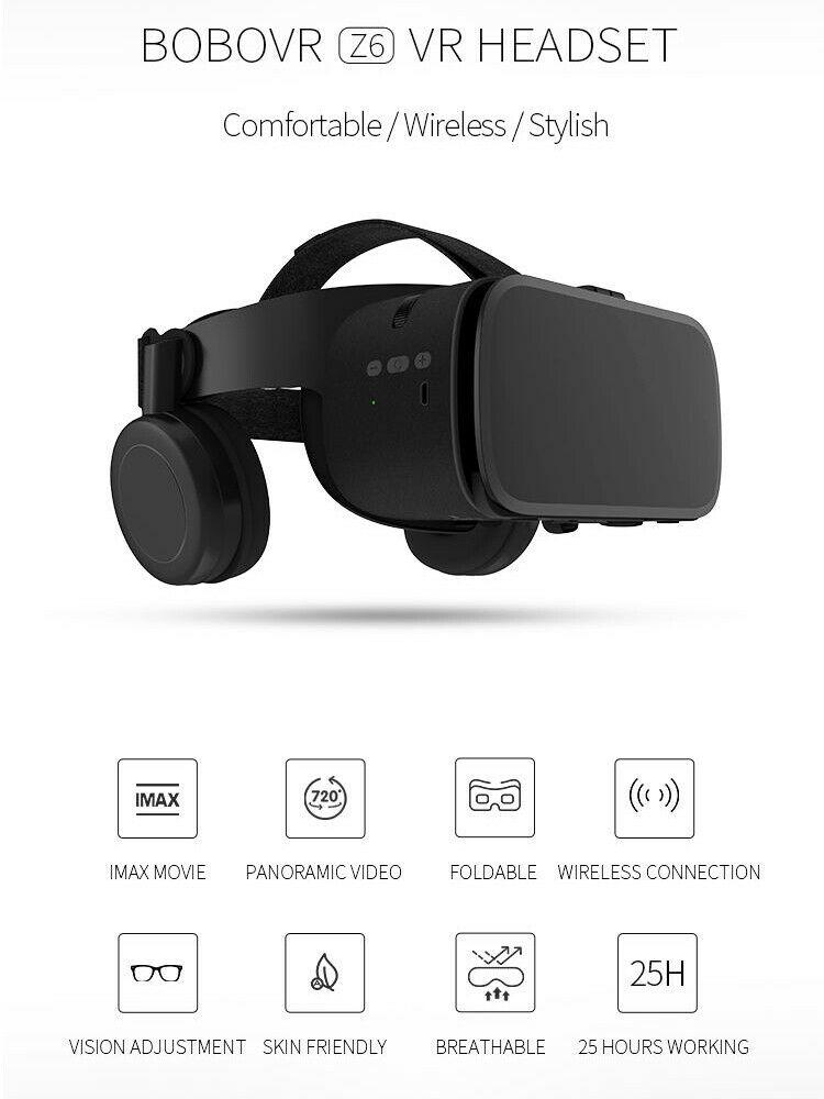 Ціна актуальна тільки партнерам! Окуляри віртуальної реальності чорний Bobo 3D VR Z6 з Пультом ДК Bluetooth 110° - фото 8 - id-p1255746399