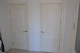 Двері міжкімнатні дерев'яні (з легким старінням) у стилі Прованс, фото 3