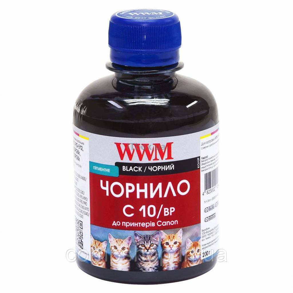 Чорнило WWM CANON PG510/512/PGI520Bk/PGI425PGBk (Black Pigment) 200г (C10/BP), фото 1